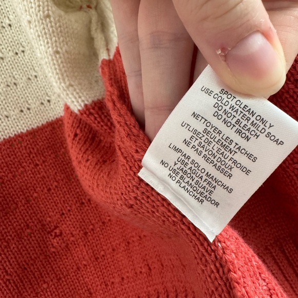 Mighty Fine Open front cropped cardigan 
Striped Cardigan with Scarlet Bows, M - Picture 5 of 10